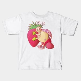 Ladybug with strawberries Kids T-Shirt